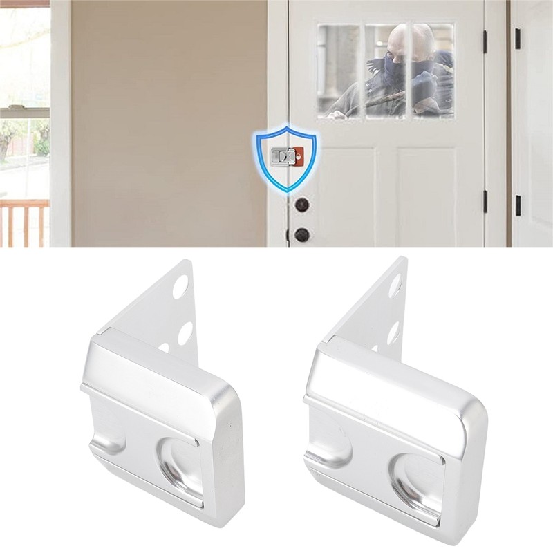 2pcs Home Security Door Reinforcement Lock Anti Theft Aluminum Alloy
