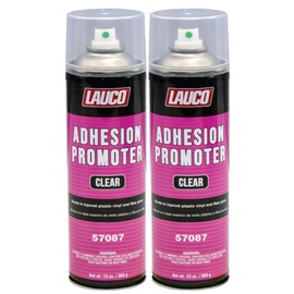 LAUCO Automotive Adhesion Promoter 13 oz Spray Can - Pack of 2 - Use on Multi Surfaces Like Automotive Plastics, Bumpers, Vinyl Trim and Fiberglass (2)