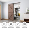 EaseLife 5 FT Top Mount Stainless Steel Sliding Barn Door