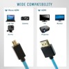 Uonecn Micro HDMI to HDMI Cable Coiled for Atomos Ninja-V,