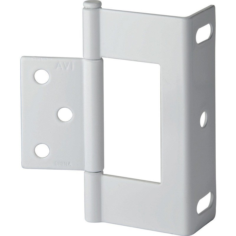 3" Non-Mortise Wrap Hinges - Satin Nickel