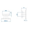 30 x Tarpaulin Knobs, Round, Diameter 19/24 mm, Robust Plastic
