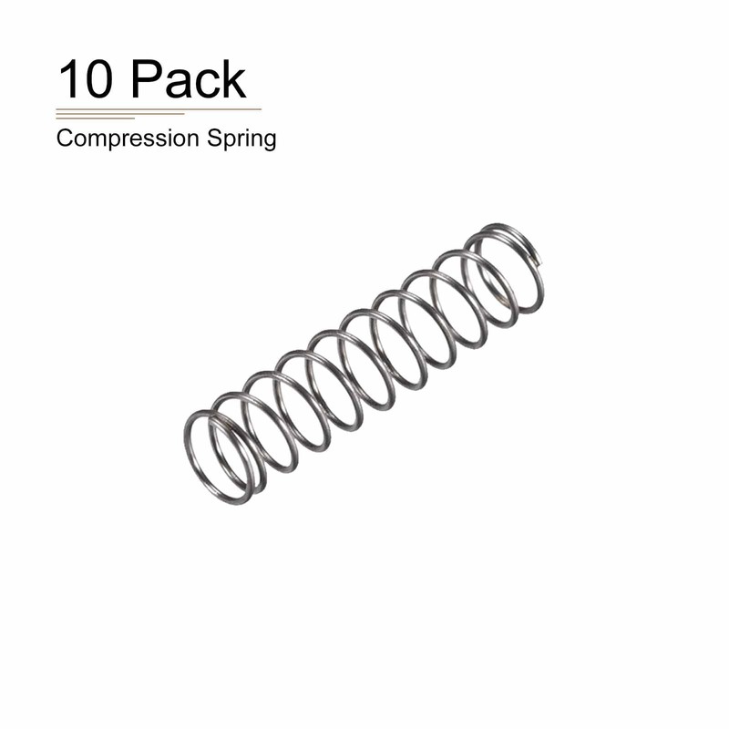 DTGN 0.5x6x25mm(DxODxL) Compression Spring - 10Pack - Good for Machinery