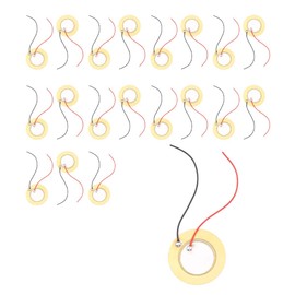 Tiardey 20PCS 27mm Piezo Disc Element Sensor with Leads Mic Drum Trigger Acoustic Pickup for Guitar