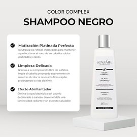 Senzáre Color Complex Shampoo Negro Matizador 1L