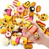 Arrowbash 36 Pack Mini Fast Food Toys Slow Rise Small Food Foam Stress Relief Fidget Toys for Sensory Play Teens Classroom Birthday Party Favors
