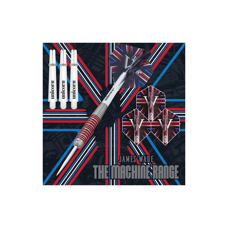 Unicorn James 'The Machine' Wade Dart Set, Colour, 26g