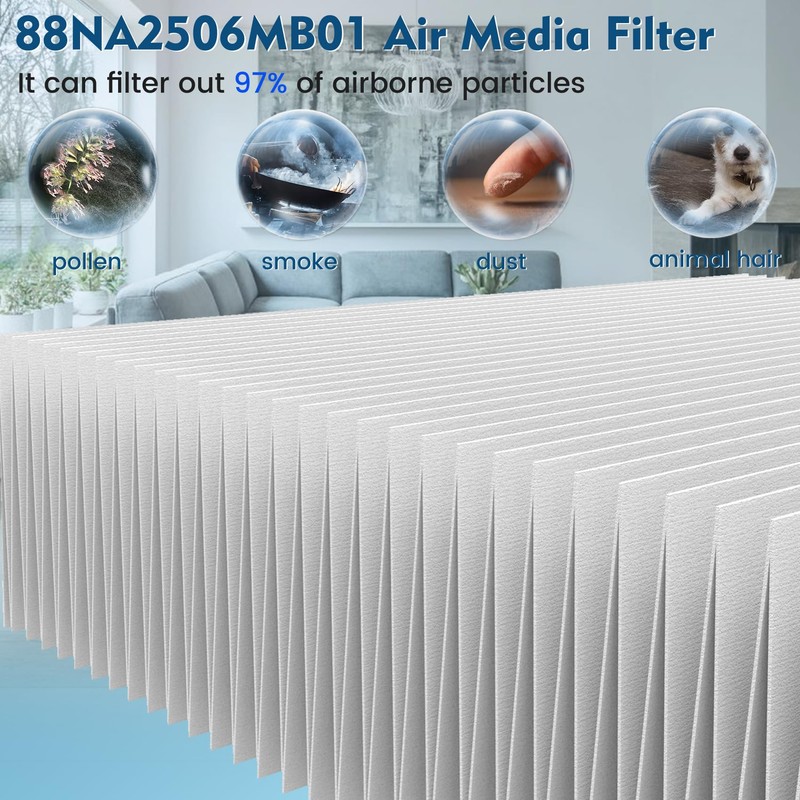 88NA2506MB01 Replacement Filter 2-pack Compatible with Bryant/Carrier HVAC Systems (A