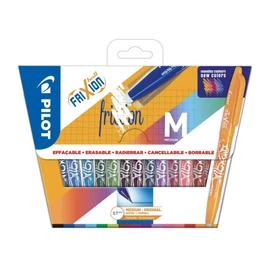 PILOT FriXion Ball Erasable Rollerball Pen Set of 15 (Black, Blue, Blue, Black, Skyblue, Light Blue, Purple, Pink, Coral, Red, Dark Red, Apricot, Orange, Green, Light Green)