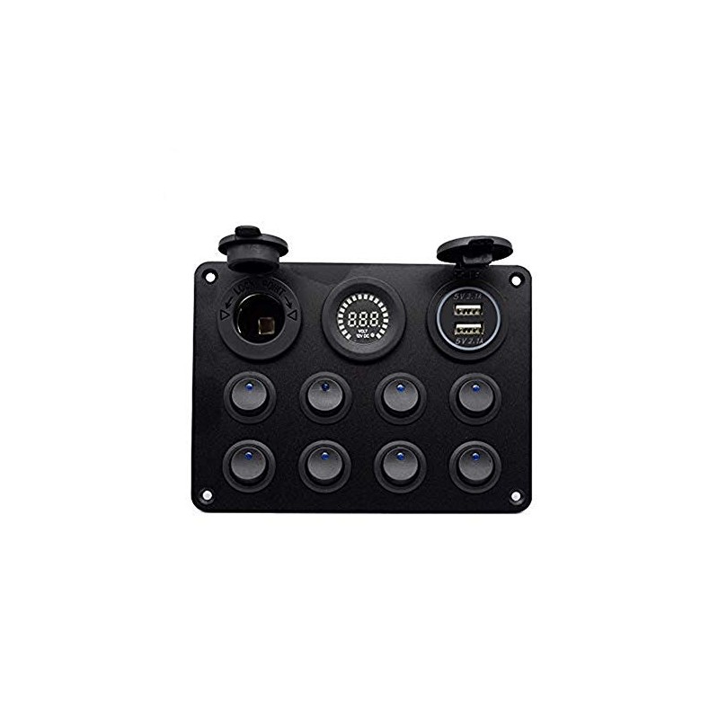 Maso - 12-24V 8 Output Double USB Socket 12V LED