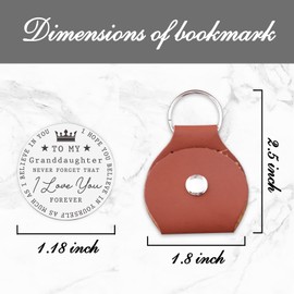 Luptiteuy Inspirational Gift for Granddaughter Pocket Hug Token Long Distance Relationship Keepsake Gifts I Love You Granddaughter Pocket Hug Coin Gifts for Valentine's Day Birthday Graduation