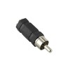 RCA Male to 3.5mm Mono Female Cable Connector Audio Adaptor
