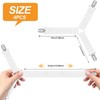 Quelcc 4 pcs Bed Sheet Clips, White Fitted Sheet Clips,