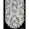 Creative Linens Embroidered Floral Table Runner 15x70 Oval Dresser Scarf