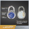 LanuBe Standard Dial Combination Lock, 2 in. Wide, with Different