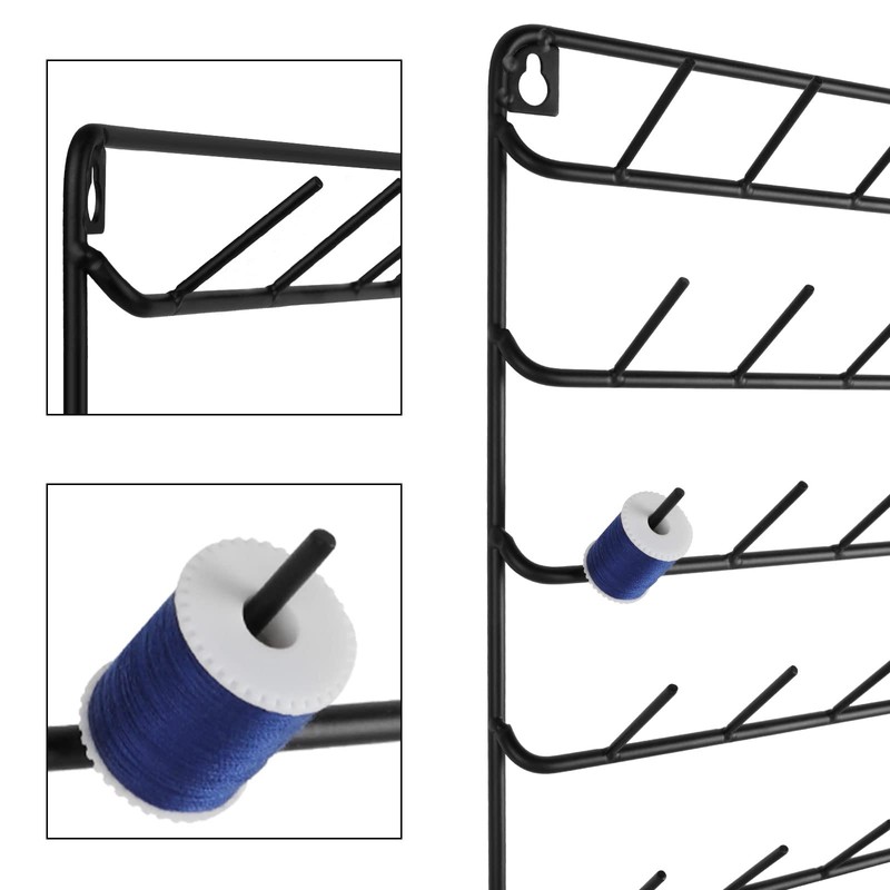 YBING Thread Holder Wall 54 Spools Sewing Thread Rack Wall