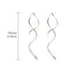 Spiral threader earrings,Earrings for Women 925 sterling silver earrings,Handmade Drop