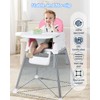 3-in-1 Baby High Chair, Adjustable Convertible Infant Baby Feeding Chair
