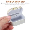 COLLBATH Vintage Tinplate Jewellery Box with Lid, Set of 8,