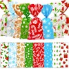 MISS FANTASY 160 Pack Christmas Cellophane Goody Bags with Twist