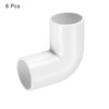 MECCANIXITY PVC Conduit Coupler 90 Degree Elbow Fittings 25mm Change