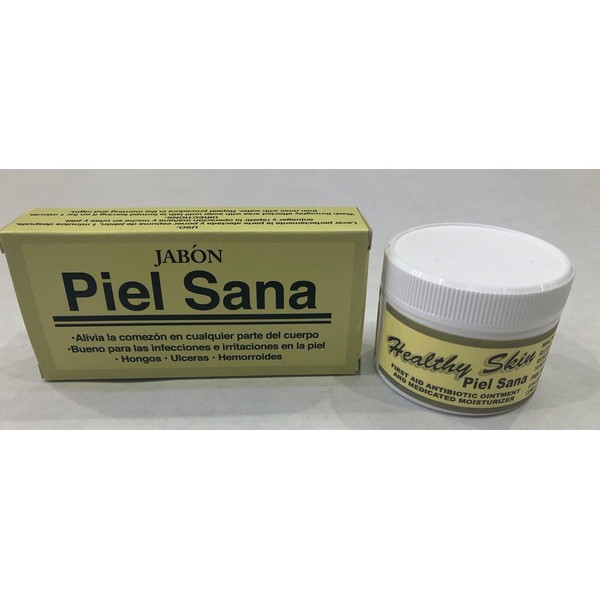 Crema Piel Sana De Mexico Healthy Skin First Aid Antibiotic ointment soap SET
