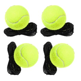 Esforzarse Tennis Trainer Ball with String 4 Pcs, Tennis Training Ball and Tennis Trainer Replacement Ball, Tennis Accessories, Equipment Practice Training