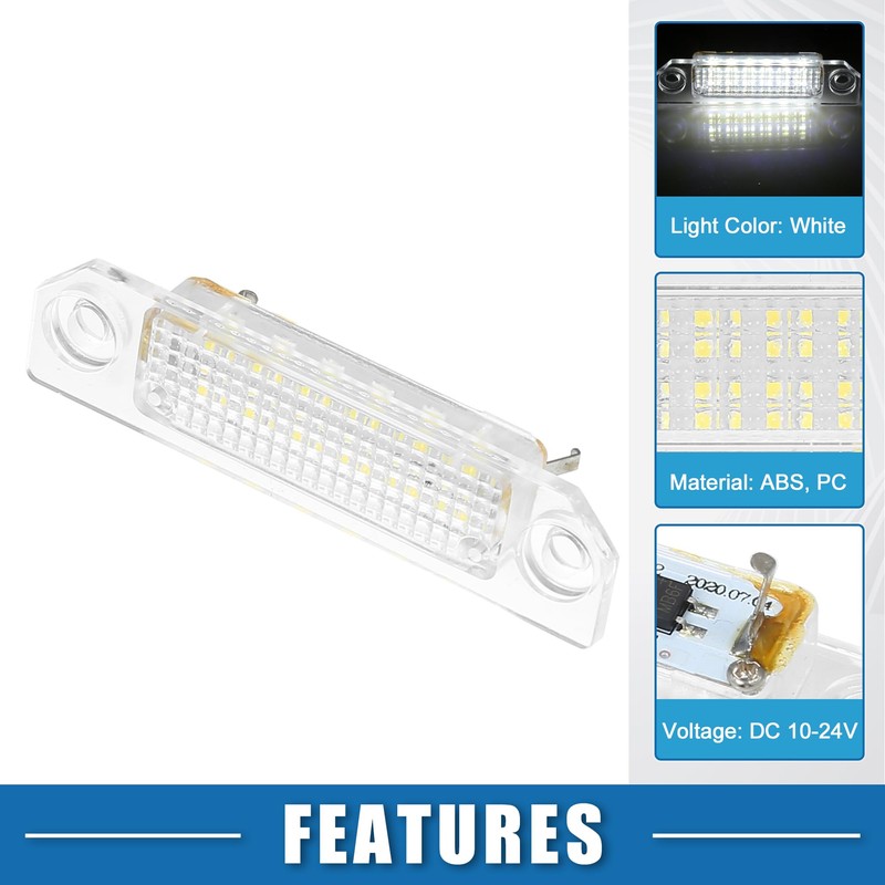 A ABSOPRO Car LED License Plate Light Assembly No.6E5Z13550A for
