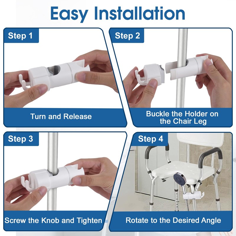 Handheld Shower Head Holder Attachment for Shower Chair, Shower Accessories