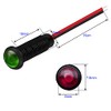 Gebildet 10pcs LED Plastic Indicator Pilot Light AC/DC 12-24V Mounting