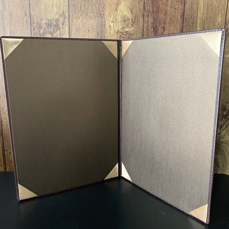 Kaori de Cover Certificate Holder b5 File Menu Bi-Fold PU