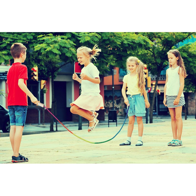 16 FT Long Jump Rope for Kids, 2 Pack Adjustable