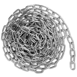 REIYAIBA Strong Stainless Steel Chain, 0.08 inch (2 mm) Diameter, Chain, For Locks, Partition, Security Prevention, Multifunction, Chore Chain, Pet Intrusion, Breeding, DIY, Anti-Theft, Fixed Chain,