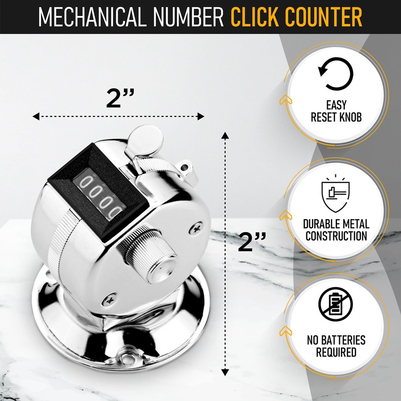 Digi 1st TC-08 Desk Tally Counter with Base, Digital Desktop