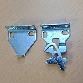 1 Pair Rollease Installation Brackets with Screws for R Series Clutch. for Roller Shades, Sun Screen, Screen Shade. RB560, RB360, RB590, RB380 (R3-R8 Zinc, 1.5" Projection)