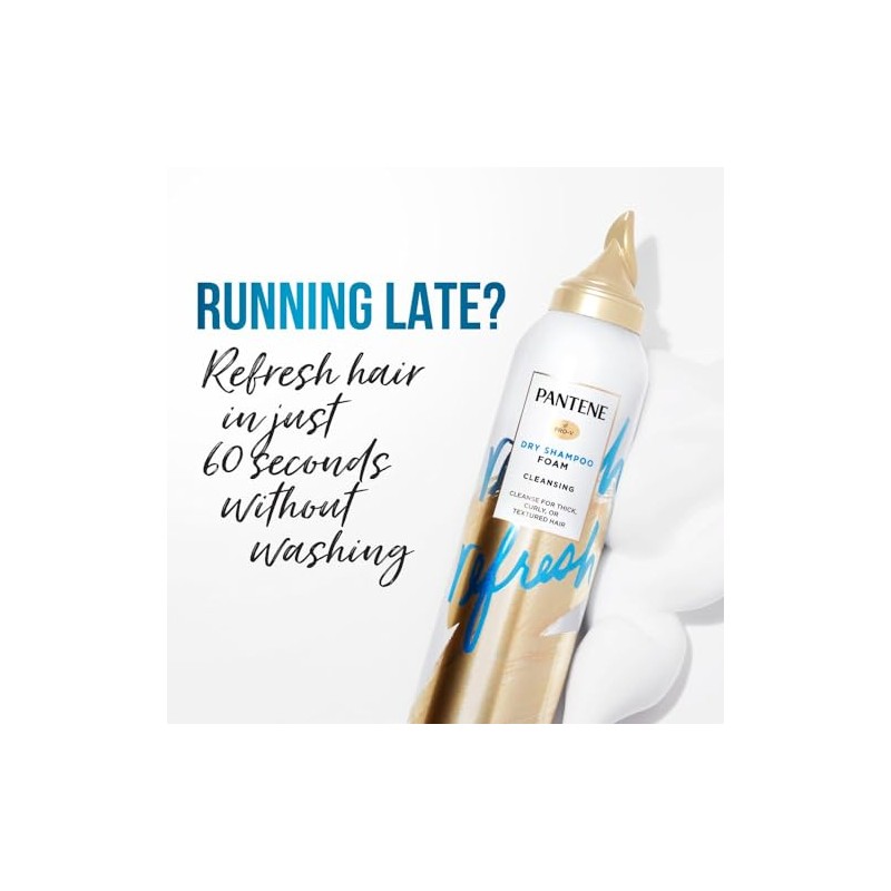 Pantene Pro-V Refresh Champú Limpiador Seco Espuma, 5.9Oz