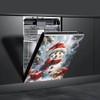 Christmas Snowman Dishwasher Cover Door Panel Decal Kitchen Dishwasher Magnet