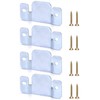 QWORK® 4 Pcs Interlocking Sofa Connectors Flush Mount Brackets Galvanized