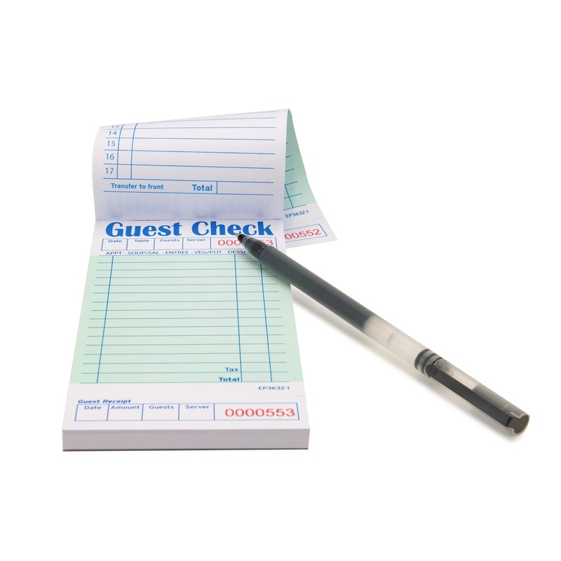DGBDPACK Guest Checks Server Note Pads, 1000 Total Waitress Notepad