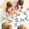 Seenelling 88 Pcs Flying Butterfly Craft Kit with 64 Wind