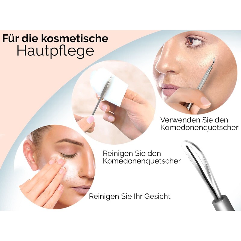 Komedonenquetscher Mitesserentferner Rostfreies Edelstahl