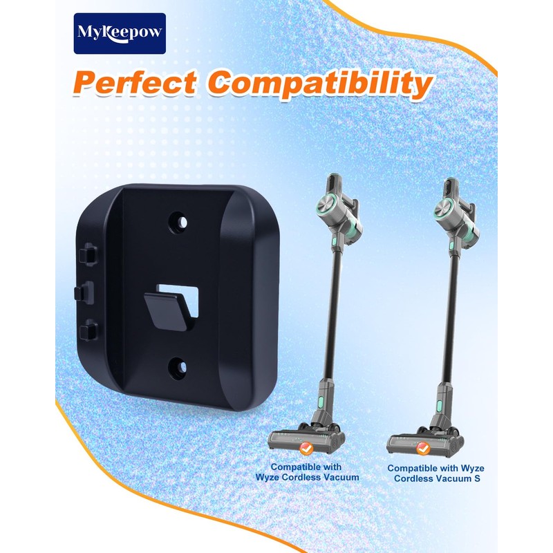 MyKEEPOW Wall Mount Holder Compatible with Wyze Cordless Vacuum &S,