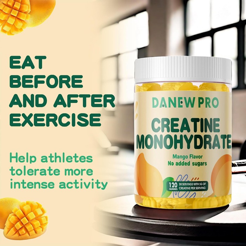 NSF Certified Creatine Gummy 5g - Creatine Monohydrate Gummies for
