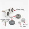Cokritsm Shower Door Rollers, 6 Pieces, Shower Cubicle Rollers, 25