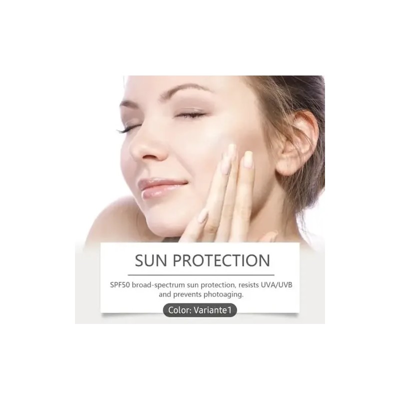 Base Maquillaje Líquida 4 En 1 Spf 50 Serum Hidrata