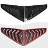 Jogon Carbon Fiber Rear Triangle Window Louvers Cover for Ford