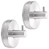 Dntorx Suction Cup Hooks, Silver Stainless Steel Suction Hook for