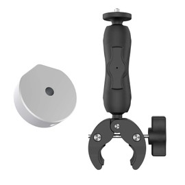 Mounting Kit for Starlink Mini, 360 Degree Rotating Starlink Mount with Adapter Adjustable Pole Mount for RV, Yachts and Camping Cars (Bracket and Silver Adapter)