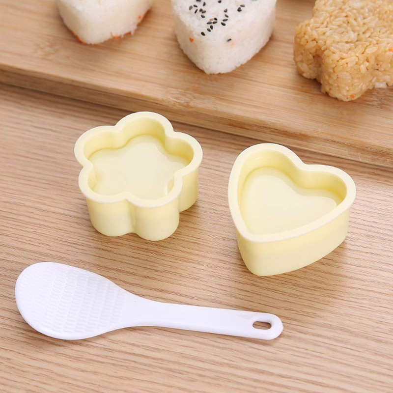 Triangle Sushi Mold,Heart-shaped Sushi Mold, Plum Blossom Sushi Mold Form