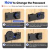 Mechanical Password Rotary Hasp Locks, Cabinet Combination Lock, Door Security